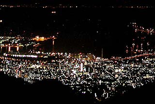 六甲山の1,000万ドルの夜景 