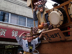 夏祭猿と戯むる大五郎