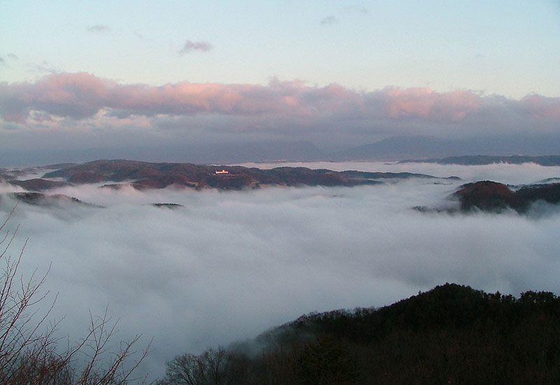 かんぽの宿方面を望む(大山展望台)