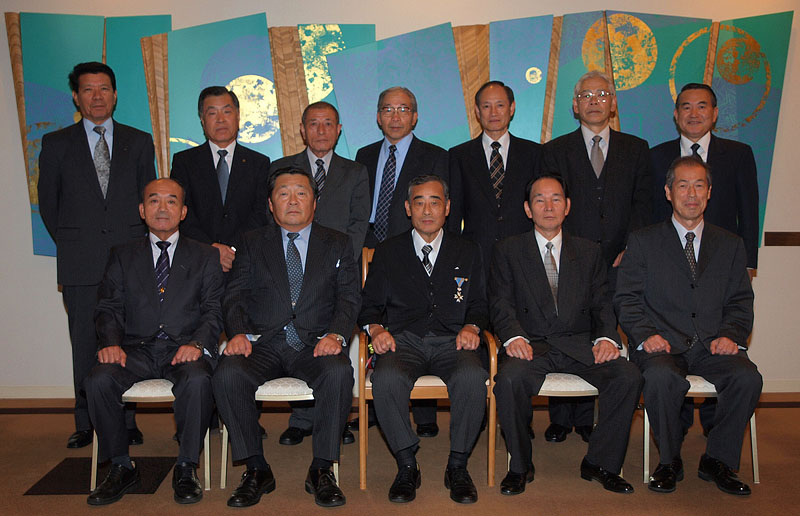 河合陽一氏叙勲祝賀会で集まった同期生たち