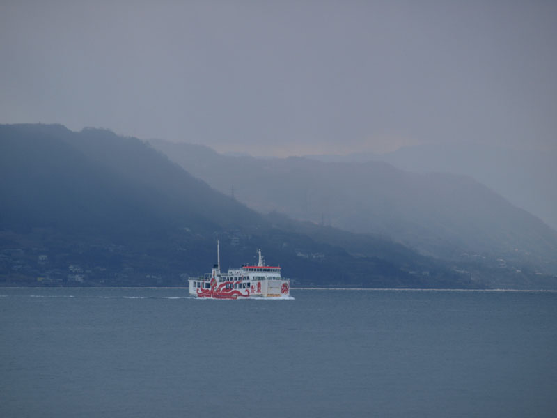 雪模様の明石海峡 2008.02.17