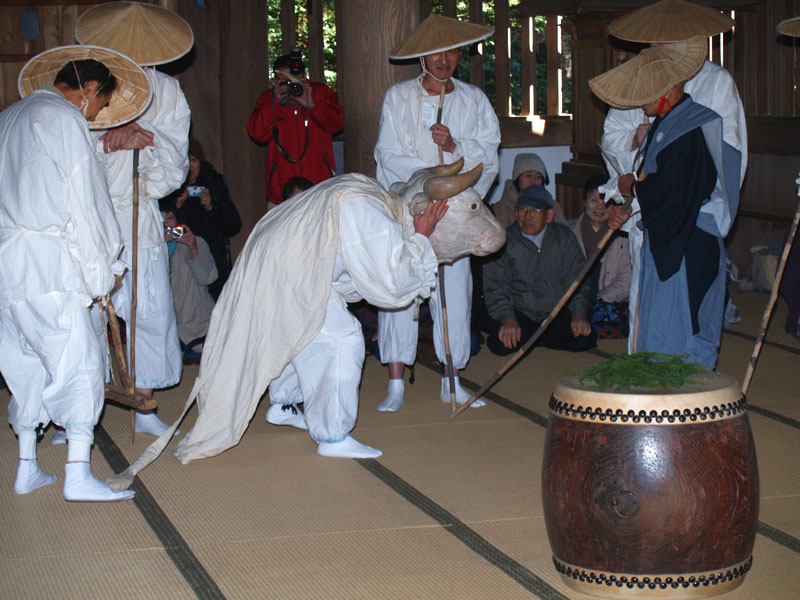 お田植祭/財賀寺(愛知県豊川市)1/2 2009.1.3