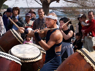 太鼓の実演