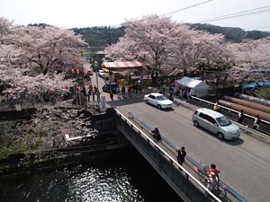 羽村堰の入口・羽村橋