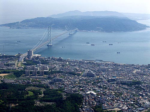 本州から見た明石海峡