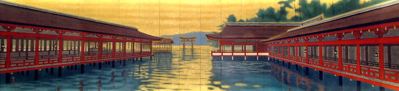 平山郁夫画伯が描いた厳島神社/広島空港