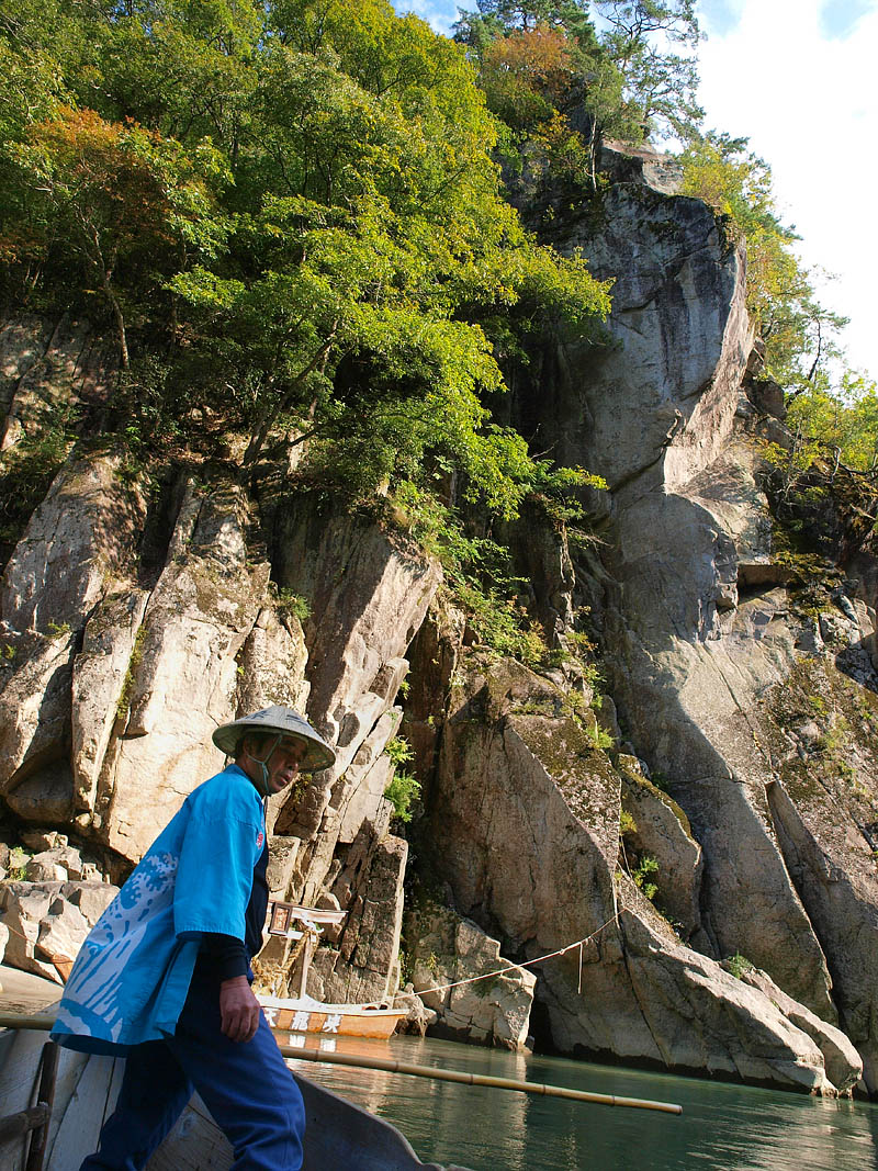 天龍峡の奇岩・龍角峯