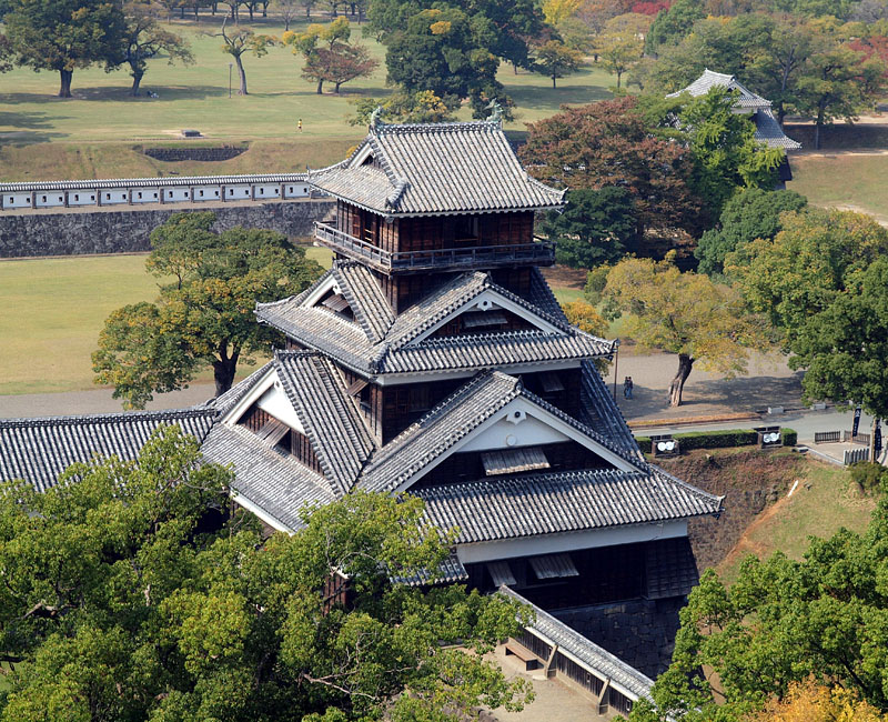 天守閣から見た宇土櫓