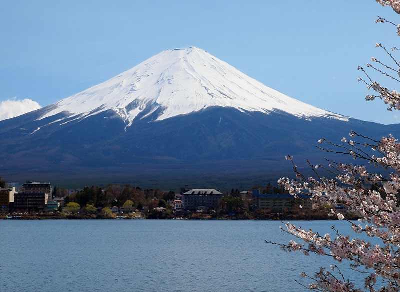 春の富士山ズームアップ!
