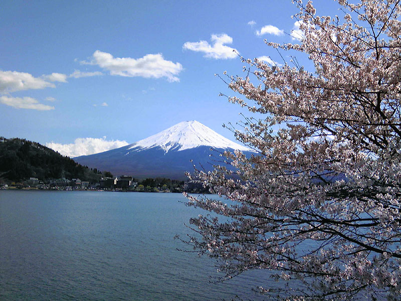 携帯で撮影した富士山