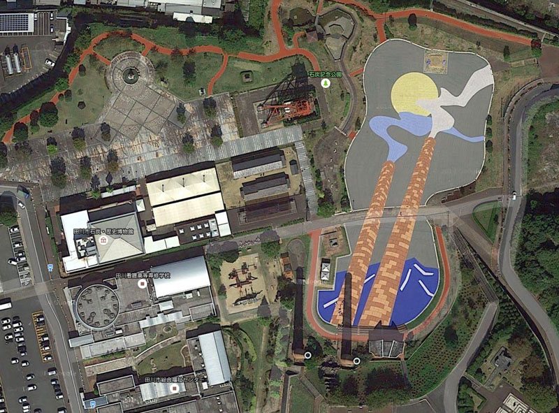 石炭記念公園 鳥瞰図