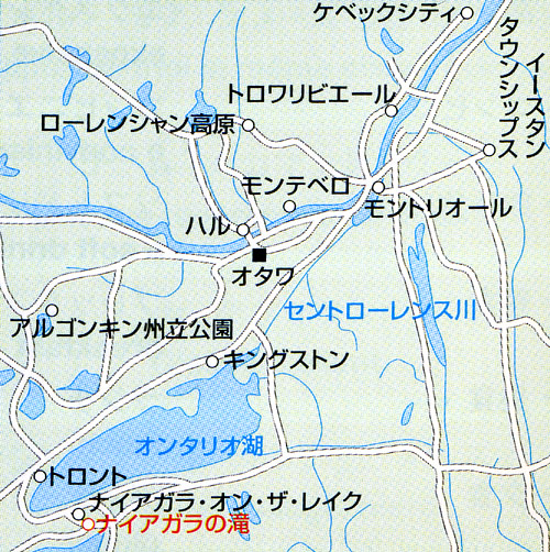 ナイアガラ瀑布マップ