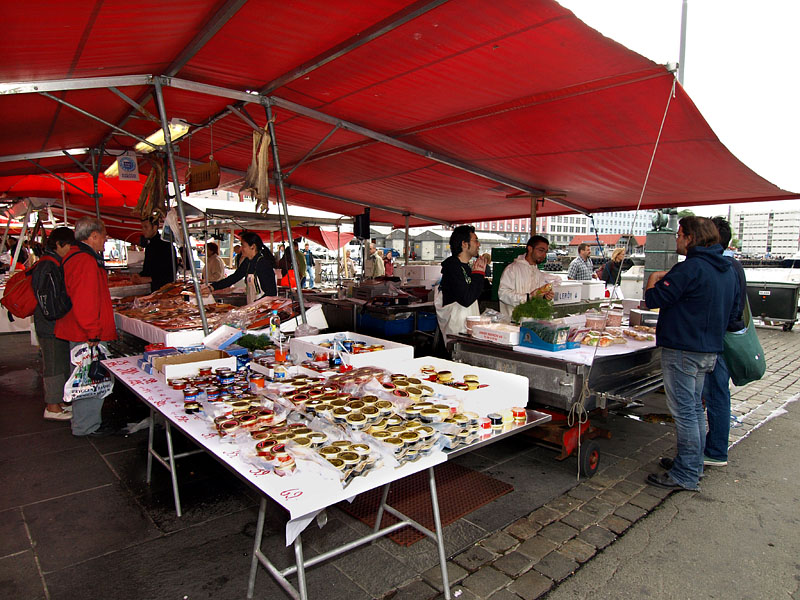 ベルゲンの魚市場