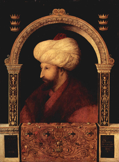 イタリアの画家によるスルタン・メフメト II 世の肖像画