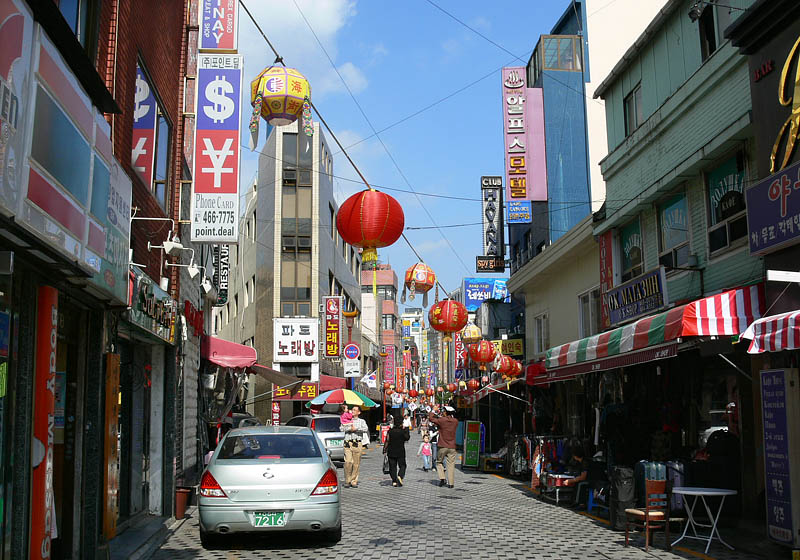 釜山の商店街