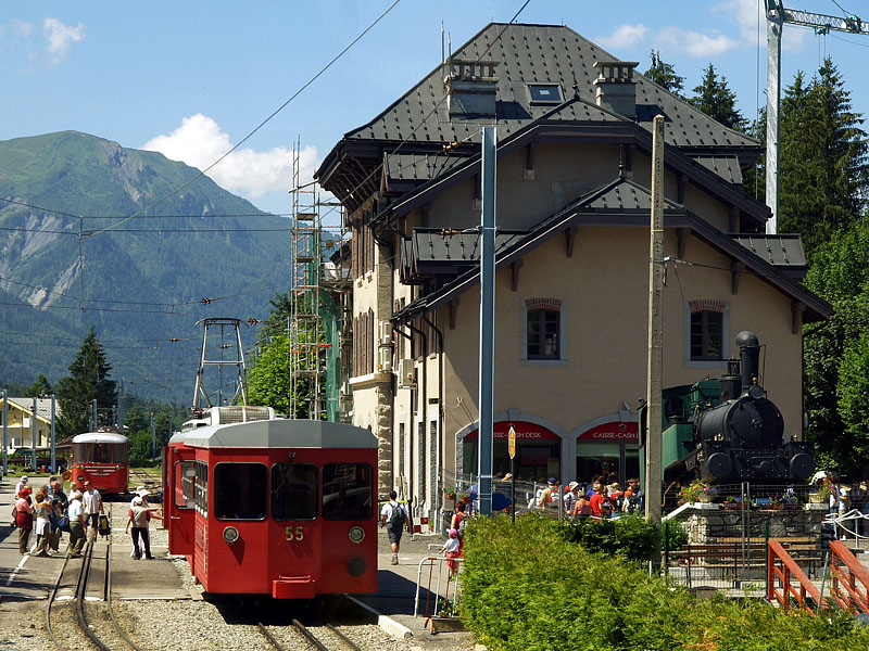 モンタンヴェール（1,913m）行き登山電車
