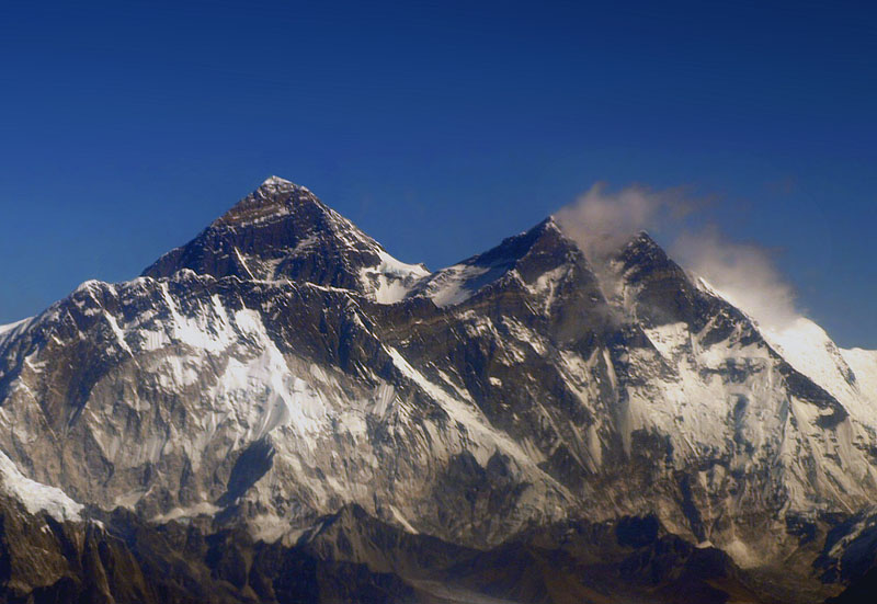 世界最高峰のサガルマータ（エベレスト）（8,848m）