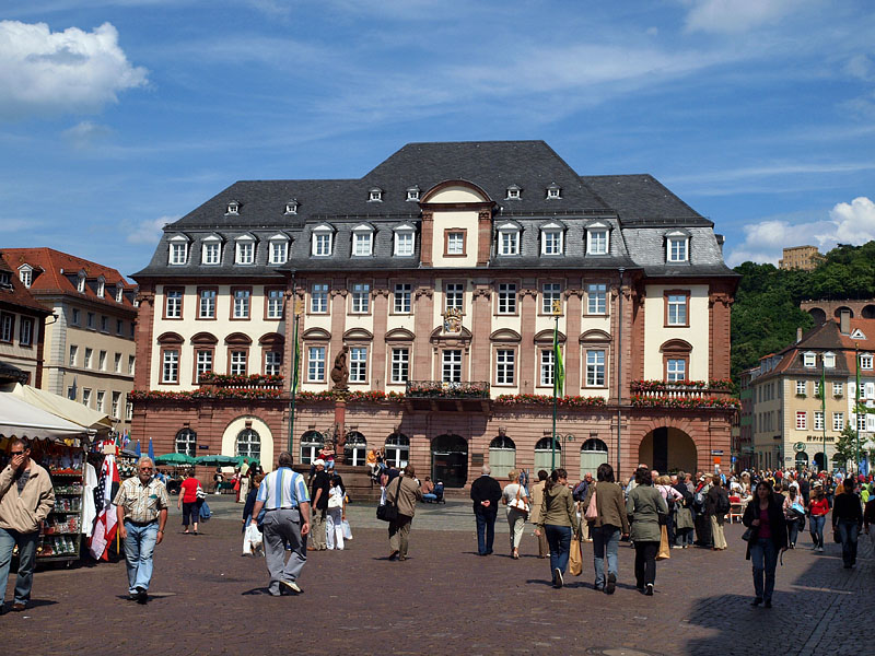 ハイデルベルク市庁舎/マルクト広場東側
