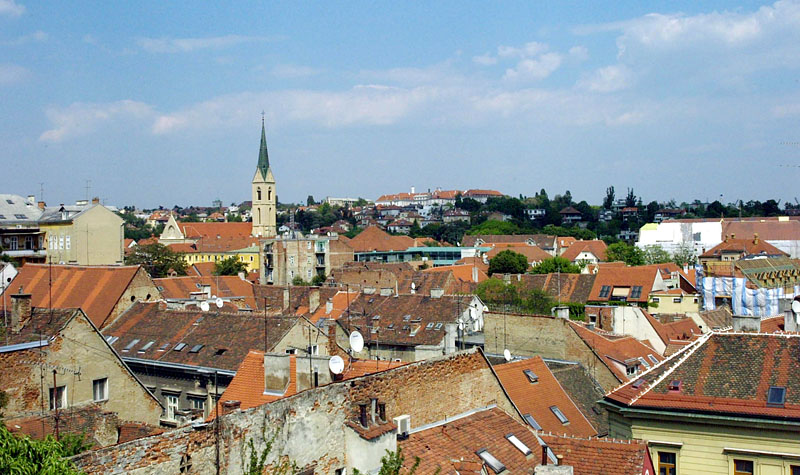 クロアチアの首都ザグレブの旧市街