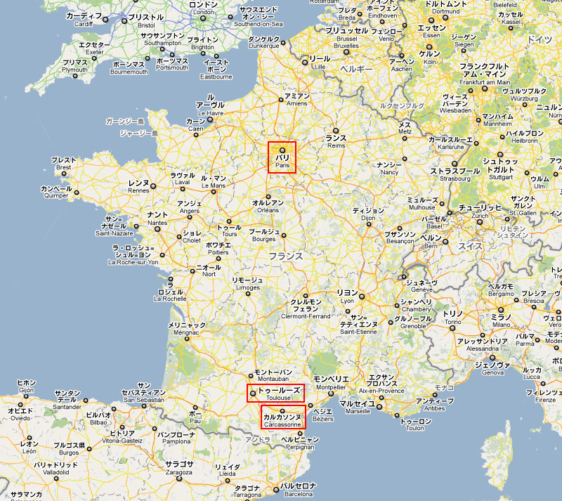 フランス地図