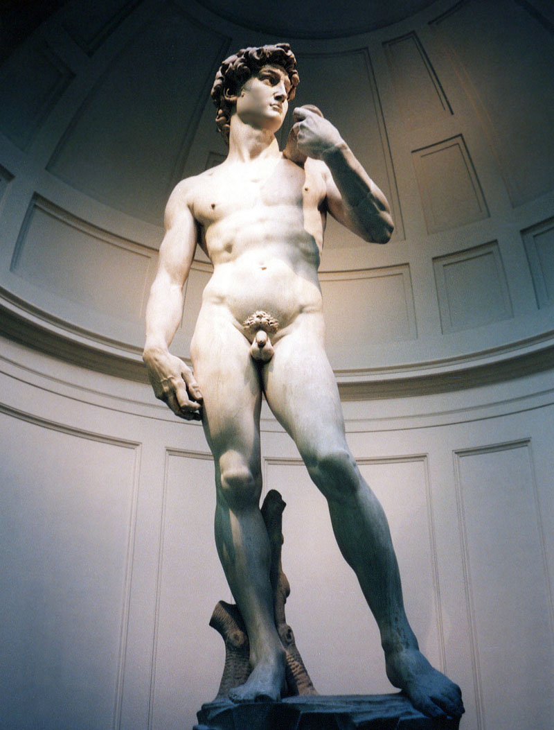 ミケランジェロのダヴィデ像（オリジナル） / アカデミア美術館