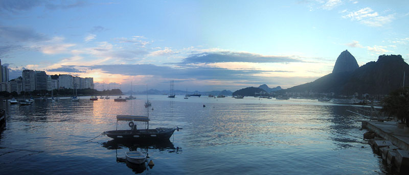 ボタフォゴ海岸の夕日