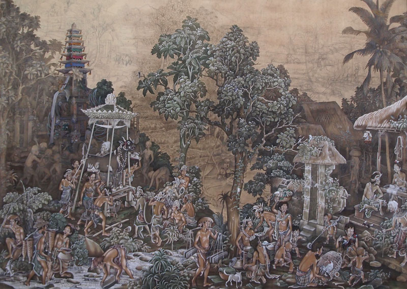 バリの生活 LIFE IN BALI by I Nyoman Leun in 1988