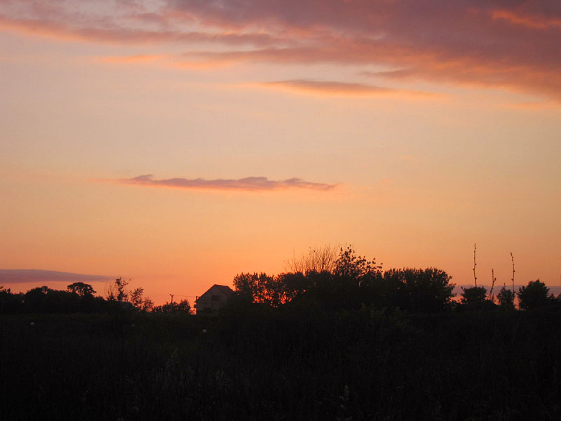 スーズダリの夕焼け空
