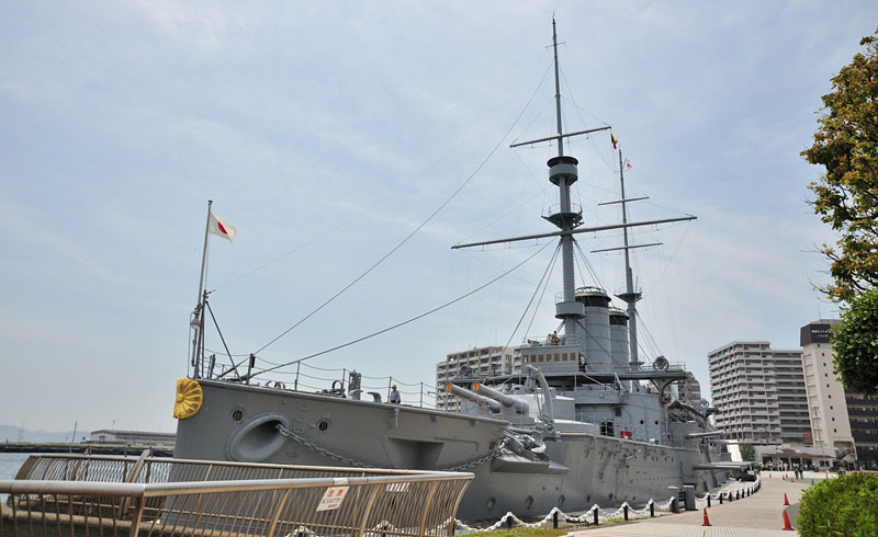 日本海海戦の旗艦「戦艦三笠」 / 三笠公園(神奈川県横須賀市)