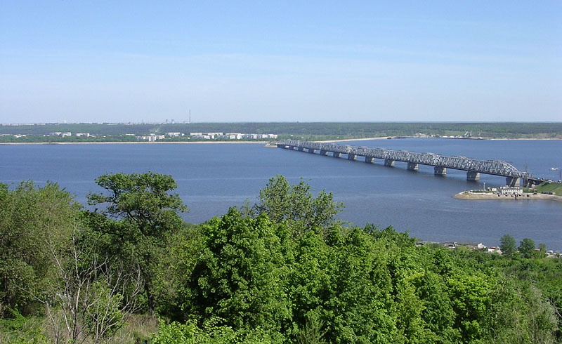 ウリャノフスク Ulyanovsk を流れるヴォルガ川