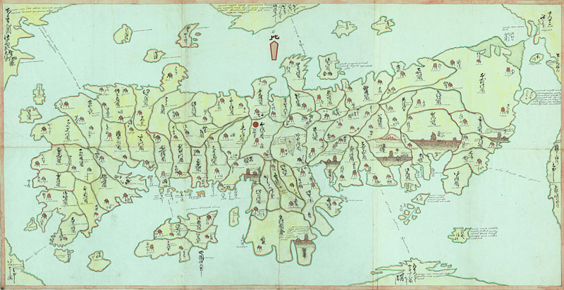 大黒屋光太夫が書いた日本地図