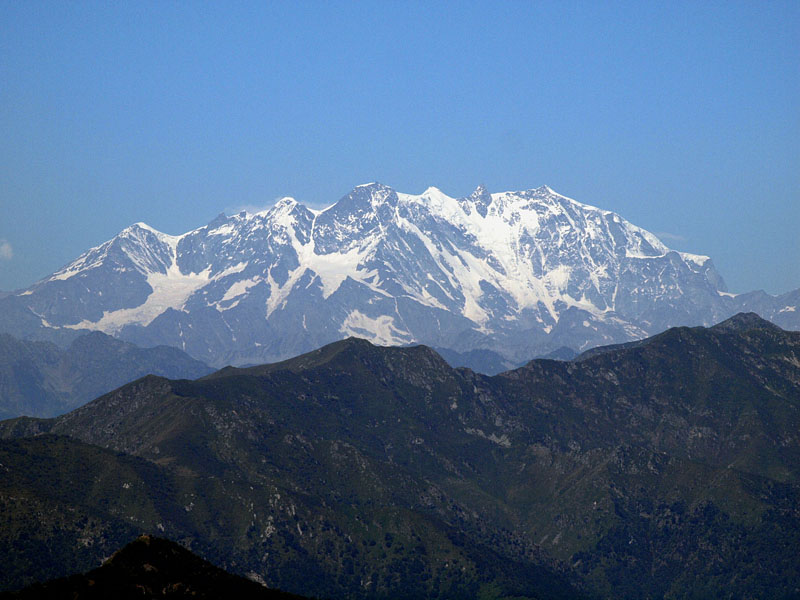 スイス最高峰モンテ・ローザ Monte Rosa （4636m） の勇姿