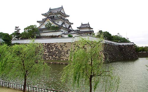 東側から見た岸和田城