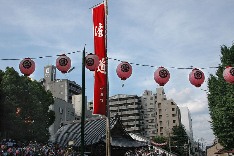 櫛田神社の清道旗