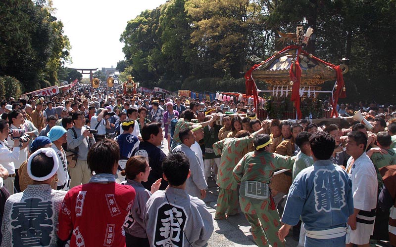 最後の神輿練り