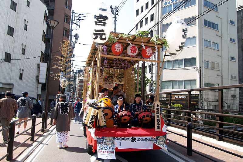 宮元のお囃子車