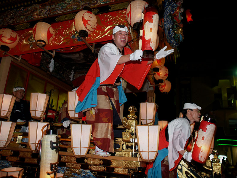元気な中町屋台の兄貴