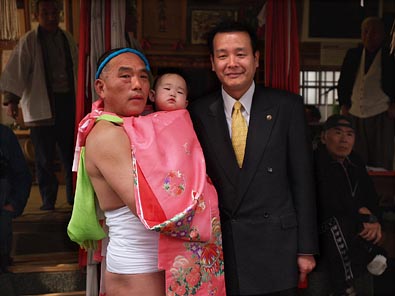 市長さんと記念撮影