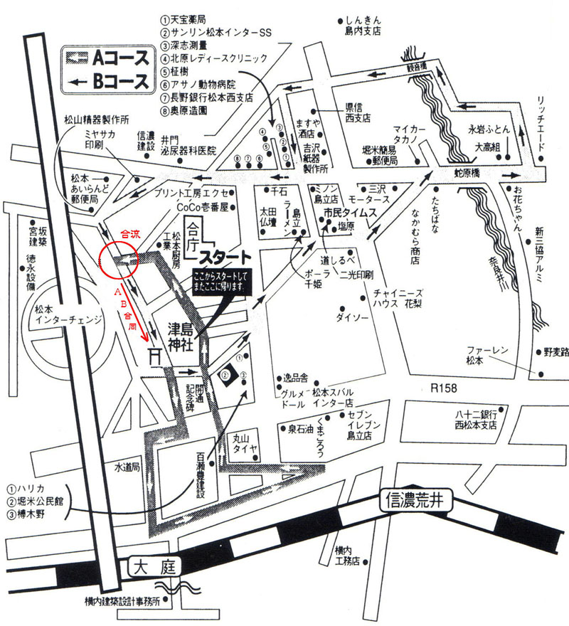 裸祭のコース