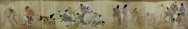 平安朝相撲絵巻(全景)