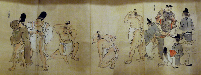 平安朝相撲絵巻(右)