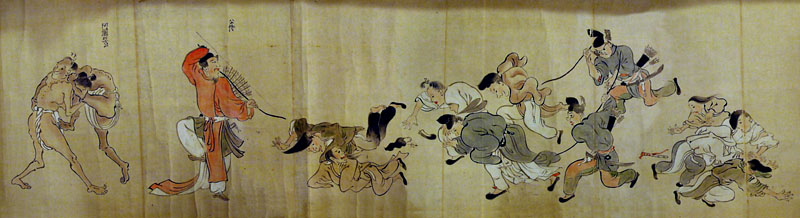 平安朝相撲絵巻(左)