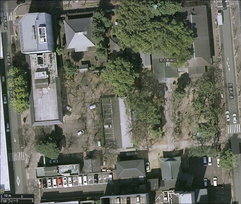 那古野神社の鳥瞰図