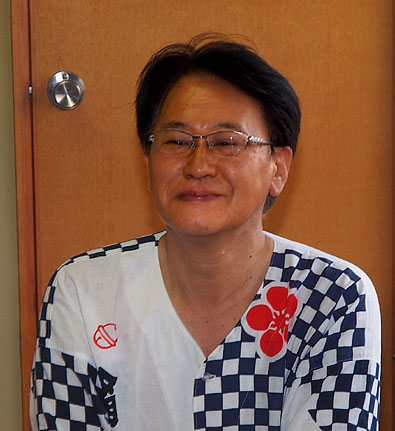保存会・松本直希副事務局長/西中区二番觸警固長