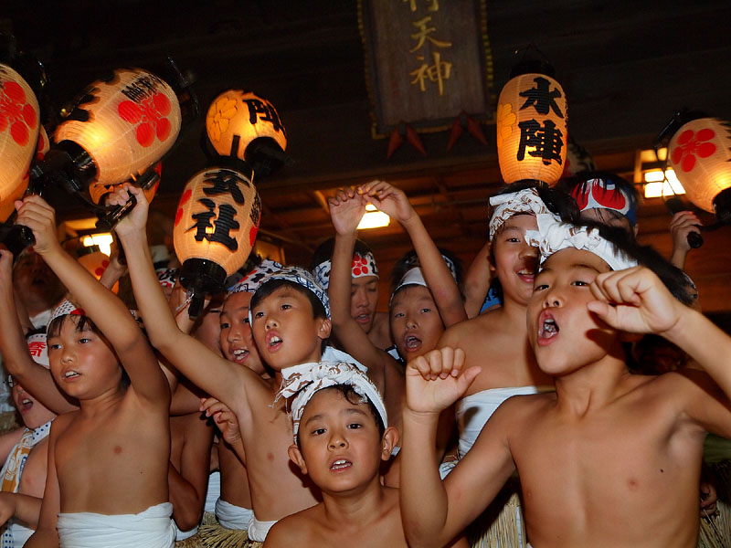 西区子供連の堂入り/参 〜元気な子供たち〜