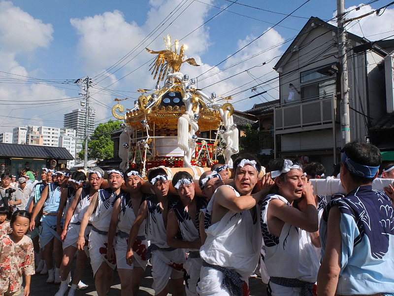 八角神輿」町内巡幸【壱】 2012.8.5 08:32