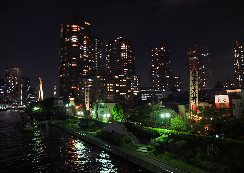 「佃島」夜の景 / 佃大橋 20:10