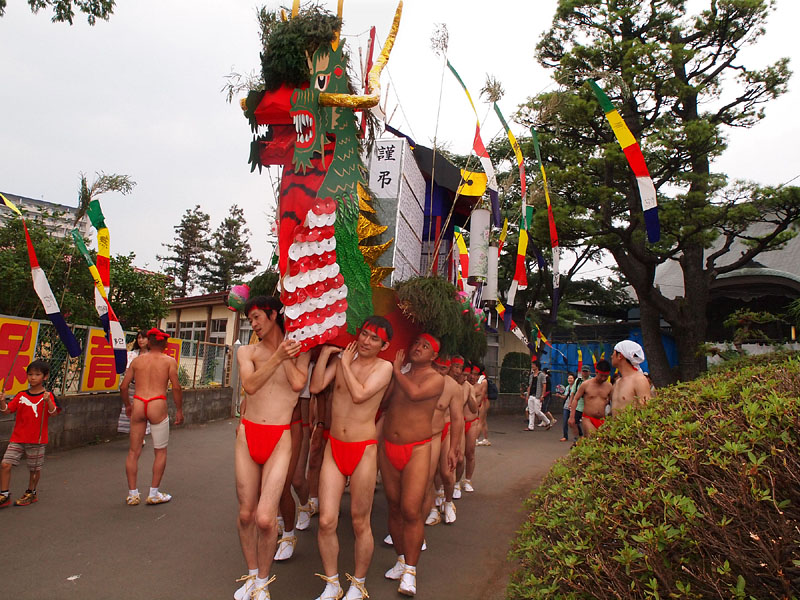 仙北保育園前を通過