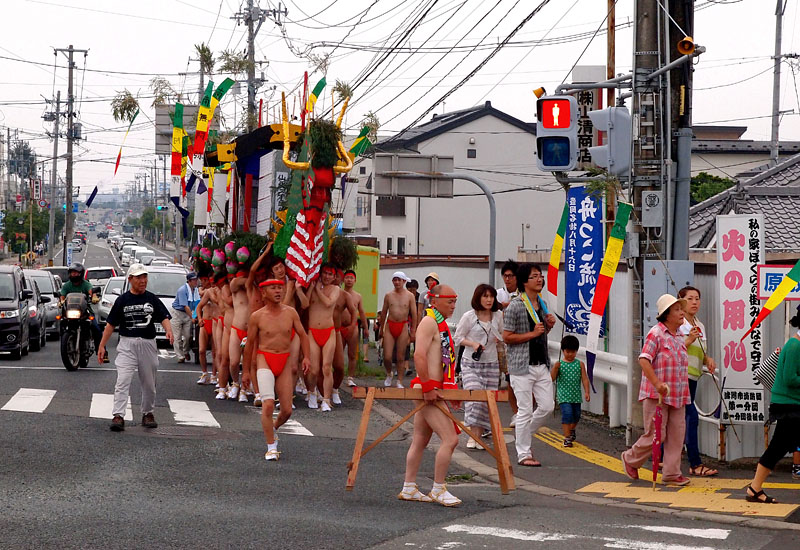 明治橋南交差点に到着 15:36