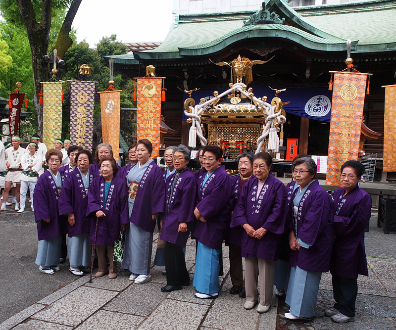 安部寿美枝会長ら敬神婦人会